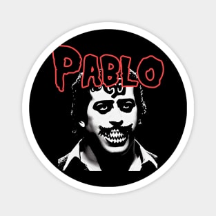 Pablo Escobar Horror Punk Band Aesthetic | Dark Rebellion Graphic Magnet